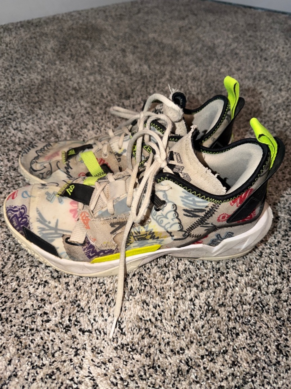 Air Jordan Why Not Zero.4 Graffiti Shoes Men’s Size 9